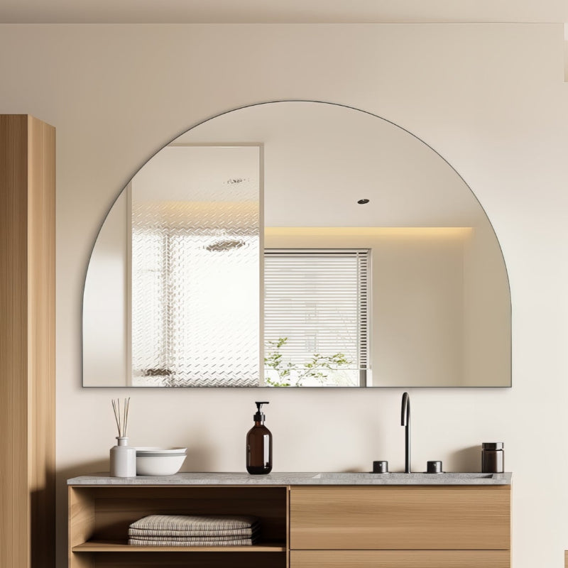 Arched 1500 x 1000 Polished Edge Mirror | Indulge Bathroom