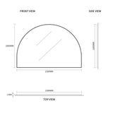 Arched 1500 x 1000 Polished Edge Mirror | Indulge Bathroom