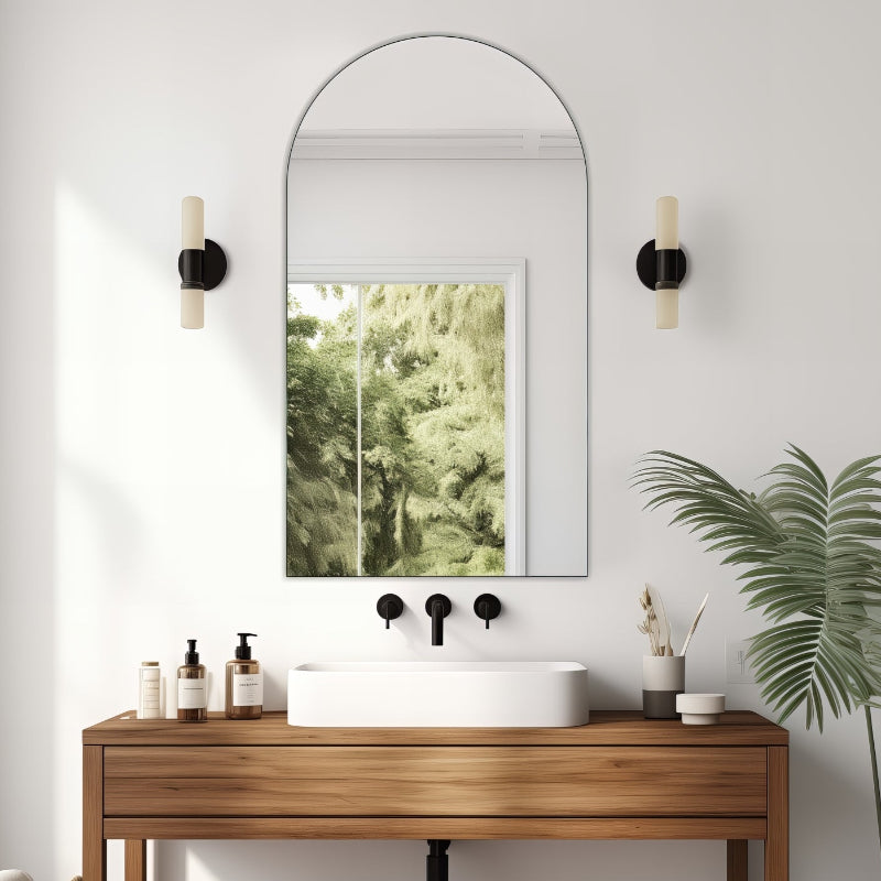 Arched 500 x 900 Polished Edge Mirror | Indulge Bathroom