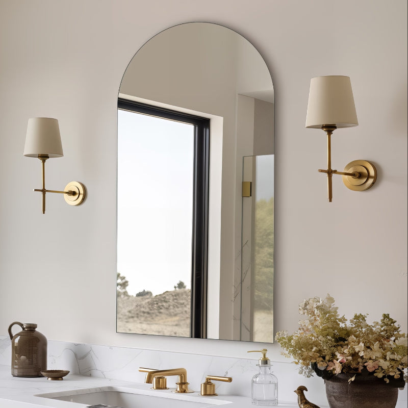 Arched 500 x 900 Polished Edge Mirror | Indulge Bathroom