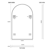 Arched 600 x 900 Polished Edge Mirror | Indulge Bathroom