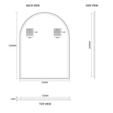 Arched 750 x 1000 Polished Edge Mirror | Indulge Bathroom