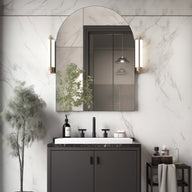 Arched 750 x 1000 Polished Edge Mirror | Indulge Bathroom