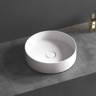 Circa 360mm Solid Surface Stone Round Above Counter Basin | Indulge Bathroom