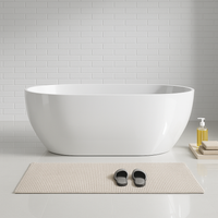 Cremona 1700 Gloss White Round Freestanding Bath Tub | Indulge Bathroom