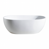 Cremona 1530 Gloss White Round Freestanding Bath Tub | Indulge Bathroom