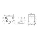 Cremona Vortex Tornado & Rimless In Wall Toilet Suite Pan | Indulge Bathroom