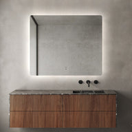 Curva Rectangle 900 x 750 Touchless LED Mirror - Three Light Temperatures | Indulge Bathroom