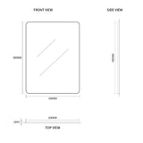Curva 600 x 800 Polished Edge Mirror | Indulge Bathroom