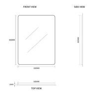 Curva 600 x 800 Polished Edge Mirror | Indulge Bathroom