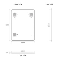 Curva 600 x 800 Polished Edge Mirror | Indulge Bathroom