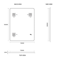 Curva 700 x 900 Polished Edge Mirror | Indulge Bathroom