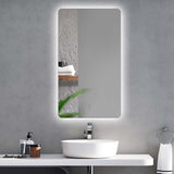 Curva Rectangle 600 x 800 Touchless LED Mirror - Three Light Temperatures | Indulge Bathroom