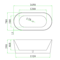 Cesena 1700 Round Freestanding Bath Tub | Indulge Bathroom