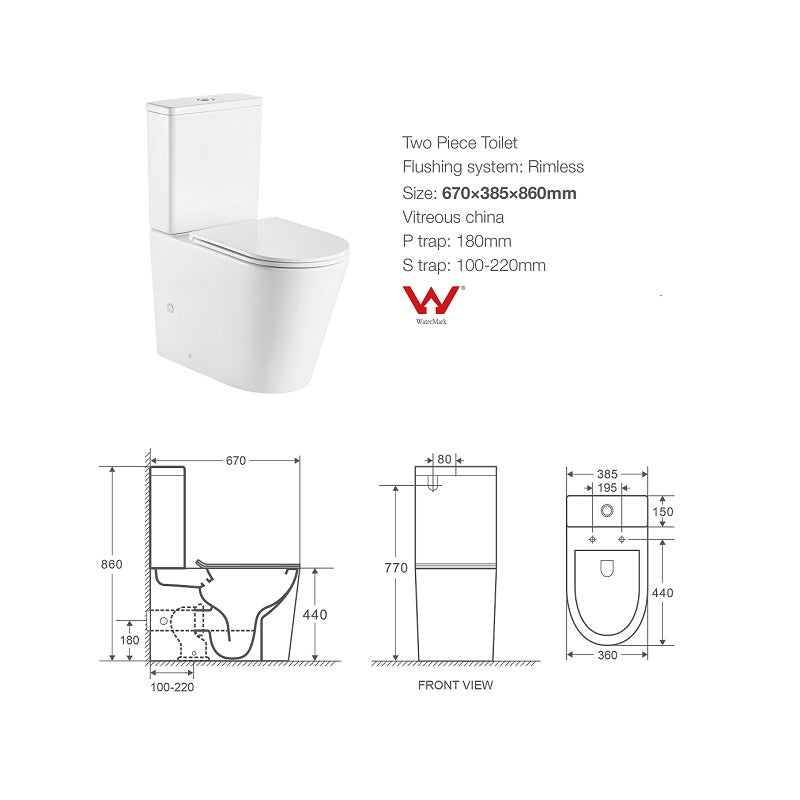 Cesena Rimless Toilet Suite | Indulge Bathroom