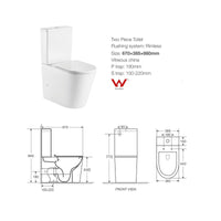 Cesena Tornado Rimless Vortex Toilet Suite | Indulge Bathroom