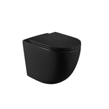 Cremona Vortex Matte Black Tornado Rimless In Wall Toilet Suite Pan | Indulge Bathroom