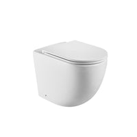 Geberit Cremona Rimless Tornado In Wall Toilet Suite Package - Round Gun Metal Button | Indulge Bathroom