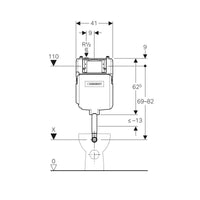 Geberit Cremona Rimless Tornado In Wall Toilet Suite Package - Round Gun Metal Button | Indulge Bathroom