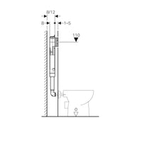 Geberit Cremona Rimless Tornado In Wall Toilet Suite Package - Round Gun Metal Button | Indulge Bathroom