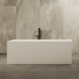 Forma 1500mm Matte White Multi Fit Back to Wall Designer Freestanding Bath | Indulge Bathroom