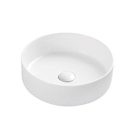 355mm Round Gloss White Above Counter Basin | Indulge Bathroom
