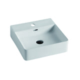 420mm Gloss White Wall Hung Basin | Indulge Bathroom