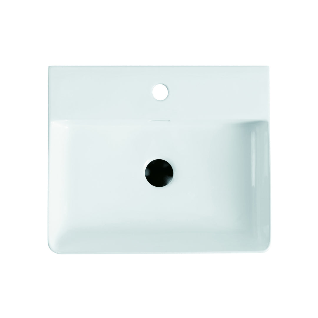 505mm Gloss White Wall Hung Basin | Indulge Bathroom