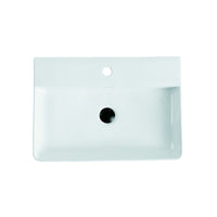 605mm Gloss White Wall Hung Basin | Indulge Bathroom