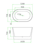 Japan 1200 Soaking Round Freestanding Bath Tub | Indulge Bathroom