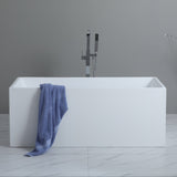 Messina 1400 Square Multi-Fit Freestanding Bathtub | Indulge Bathroom