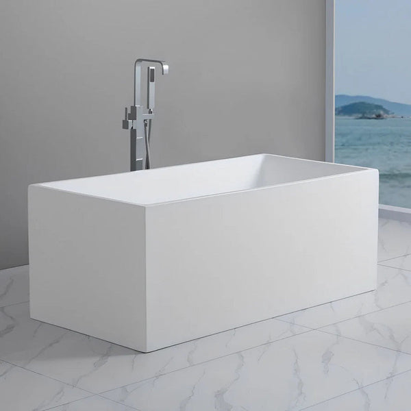 Messina 1400 Square Multi-Fit Freestanding Bathtub | Indulge Bathroom