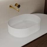 Nava 560mm Solid Surface Stone Oval Above Counter Basin | Indulge Bathroom