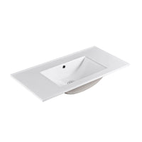 Ceramic 900mm Top with Overflow - No Tap Hole | Indulge Bathroom