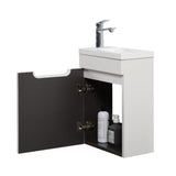 Kelsa 400 Fluted Matte White Wall Hung Vanity | Indulge Bathroom