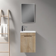 Kelsa 400 Fluted White Oak Wall Hung Vanity | Indulge Bathroom