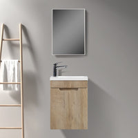 Kelsa 400 Fluted White Oak Wall Hung Vanity | Indulge Bathroom