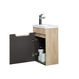 Kelsa 400 Fluted White Oak Wall Hung Vanity | Indulge Bathroom