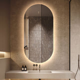 Oval Pill 450 x 900 Touchless LED Mirror - Three Light Temperatures | Indulge Bathroom