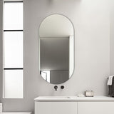 Pill Oval 450 x 900 Polished Edge Mirror | Indulge Bathroom