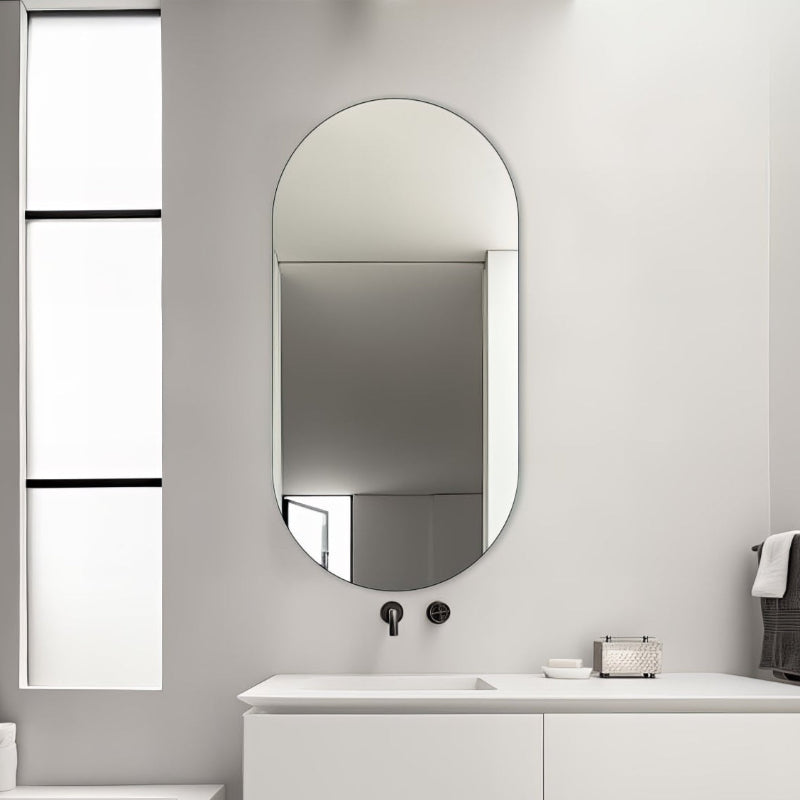 Pill Oval 450 x 900 Polished Edge Mirror | Indulge Bathroom