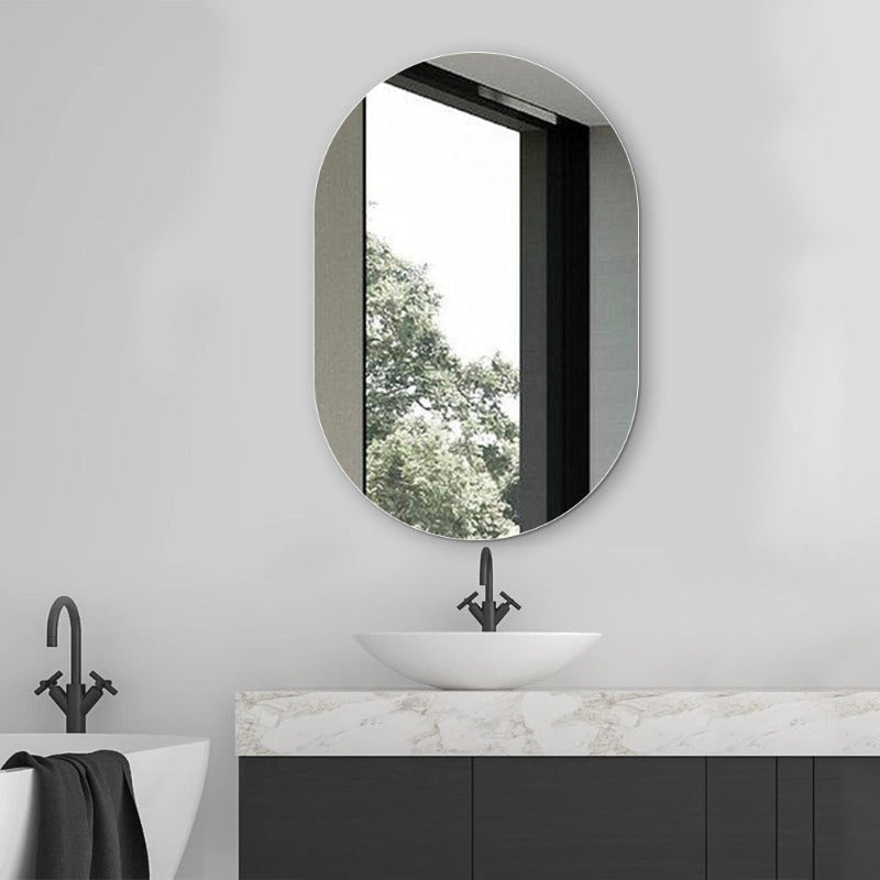Pill Oval 600 x 900 Polished Edge Mirror | Indulge Bathroom