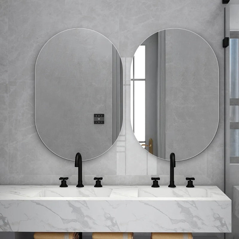 Pill Oval 600 x 900 Polished Edge Mirror | Indulge Bathroom