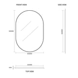 Pill Oval 600 x 900 Polished Edge Mirror | Indulge Bathroom
