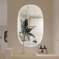 Pera 600 x 1000 Curved Touchless LED Mirror - Three Light Temperatures | Indulge Bathroom