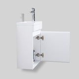 Piccolo 400 High Gloss White Wall Hung Vanity | Indulge Bathroom