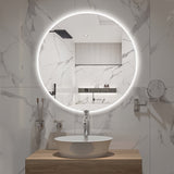 Round Touchless 600mm LED Mirror - Three Light Temperatures | Indulge Bathroom