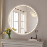 Round Touchless 600mm LED Mirror - Three Light Temperatures | Indulge Bathroom