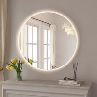 Round Touchless 600mm LED Mirror - Three Light Temperatures | Indulge Bathroom