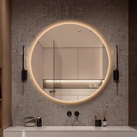 Round Touchless 800mm LED Mirror - Three Light Temperatures | Indulge Bathroom